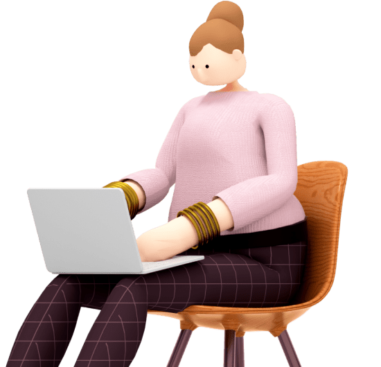 praca przy laptopie